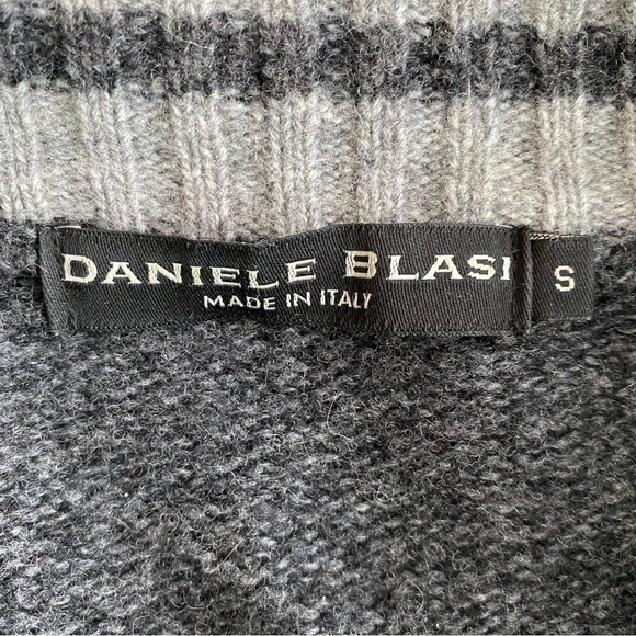 Daniele Blasi Men’s Wool Gray Sweater Size Small Made in Italy - Picture 7 of 8